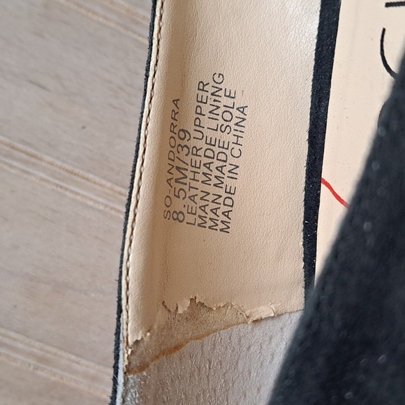 Sole Society Andorra Suede Leather Pointy Toe Chunky Heel Elegant Classy Pumps - Picture 7 of 10